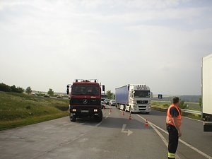 Crash an der Abfahrt