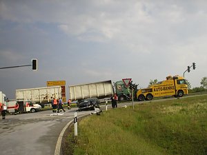 Crash an der Abfahrt