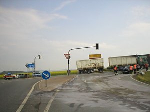 Crash an der Abfahrt