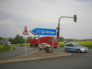 Crash an der Abfahrt