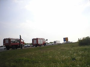 Crash an der Abfahrt