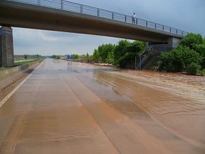 Schlamm auf A 38