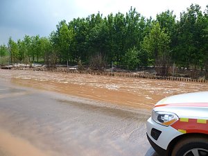 Schlamm auf A 38