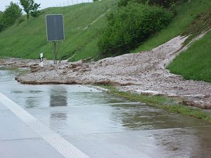Schlamm auf A 38