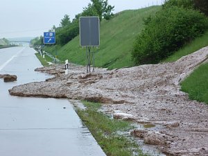 Schlamm auf A 38