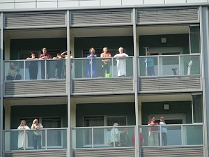 party auf dem Parkdeck