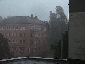 Unwetter &uuml;ber Nordhausen