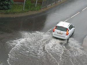 Unwetter in der Cohn-Straße