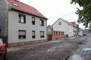 Unwetter in der Grenzstraße