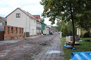 Unwetter in der Grenzstraße