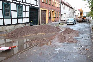 Unwetter in der Grenzstraße