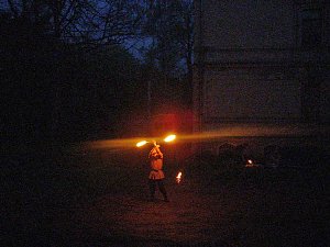 Feuer m Park