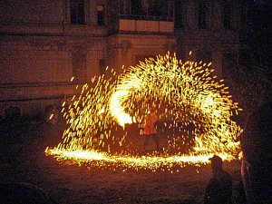 Feuer m Park