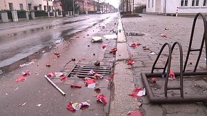 B&ouml;llerabfall auf den Stra&szlig;en
