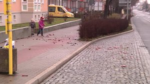 B&ouml;llerabfall auf den Stra&szlig;en