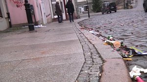 B&ouml;llerabfall auf den Stra&szlig;en