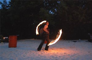 Feuer am Strand