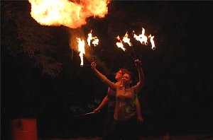 Feuer am Strand