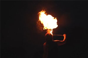 Feuer am Strand