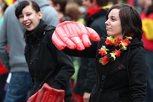 Spannung vor dem Spiel
