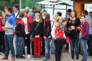 Spannung vor dem Spiel