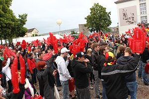 Spannung vor dem Spiel