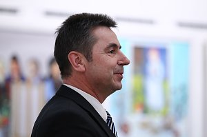 Vernissage: Sparkassendirektor Wolfgang Asche