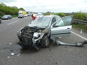 Unfall auf der Autobahn