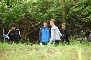 Arbeitseinsatz im Park Hohenrode