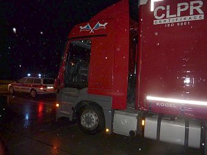 Unfall auf der Autobahn A 38