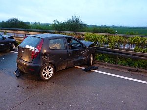Unfall auf der Autobahn A 38