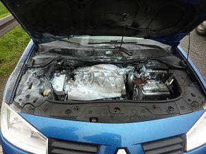 Motor brannte