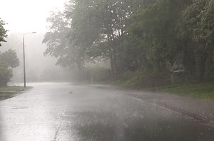 Gewitterguss in Nordhausen