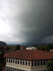 Unwetter über dem Südharz
