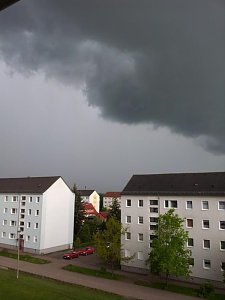 Unwetter über dem Südharz