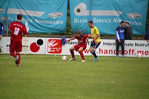 Die erste Halbzeit gegen den VfL Halle