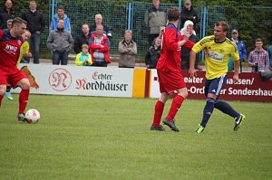 Die erste Halbzeit gegen den VfL Halle