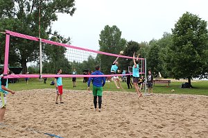 Beachvolleyball am Kiesteich