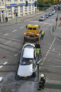 Crash auf der Magnet-Kreuzung