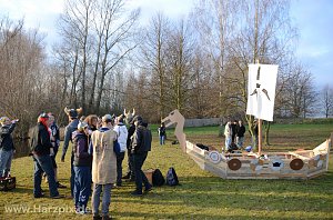 Eisbaden der FH Nordhausen