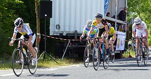 Erik bei Start und Ziel