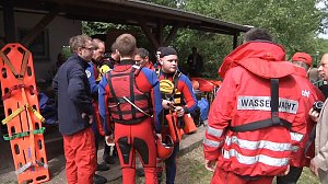 Wasserretter im Einsatz