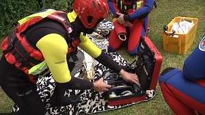 Wasserretter im Einsatz