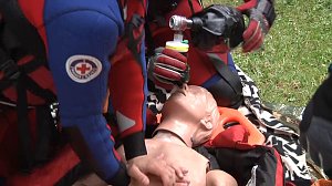 Wasserretter im Einsatz