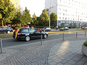 Autocorso nach 1:0 Sieg &uuml;ber die USA