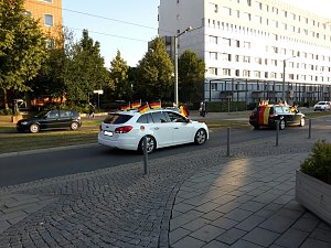 Autocorso nach 1:0 Sieg &uuml;ber die USA