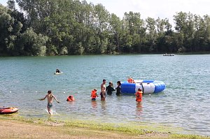 Wassergaudi am Kiesschacht