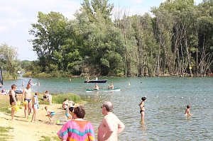 Wassergaudi am Kiesschacht