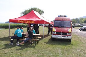 Gemeinsame &Uuml;bung am Stausee