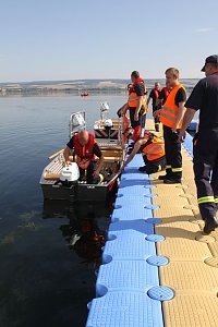 Gemeinsame &Uuml;bung am Stausee